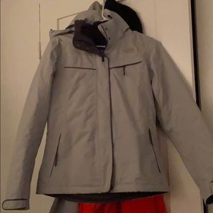 💥Final price drop💥Grey and plum north face coat